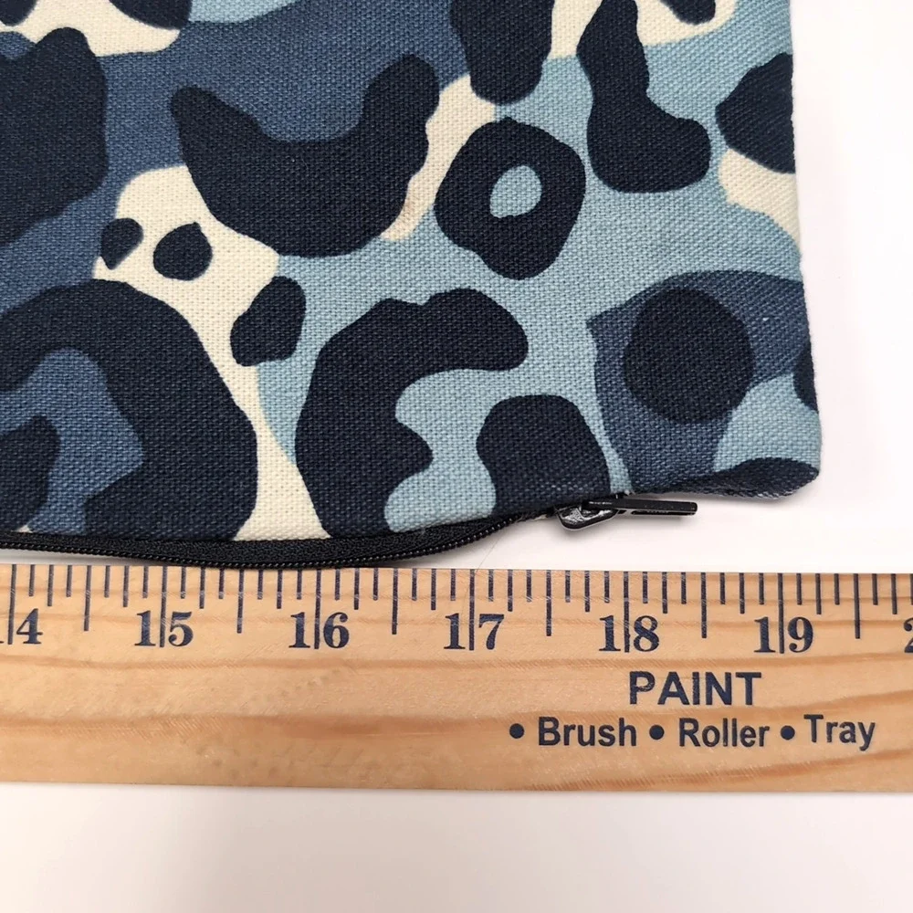 Ikea Kaphyacint Cotton Pillow Cover Indigo Navy Blue White Square No‎ Insert